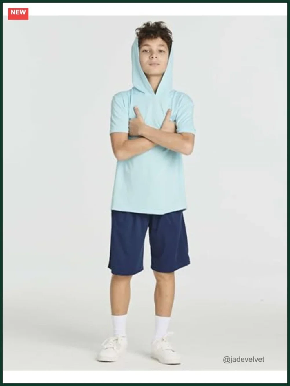 3-Pack Boys Dry-Fit Active Short Sleeve Hooded Pullover Shirts